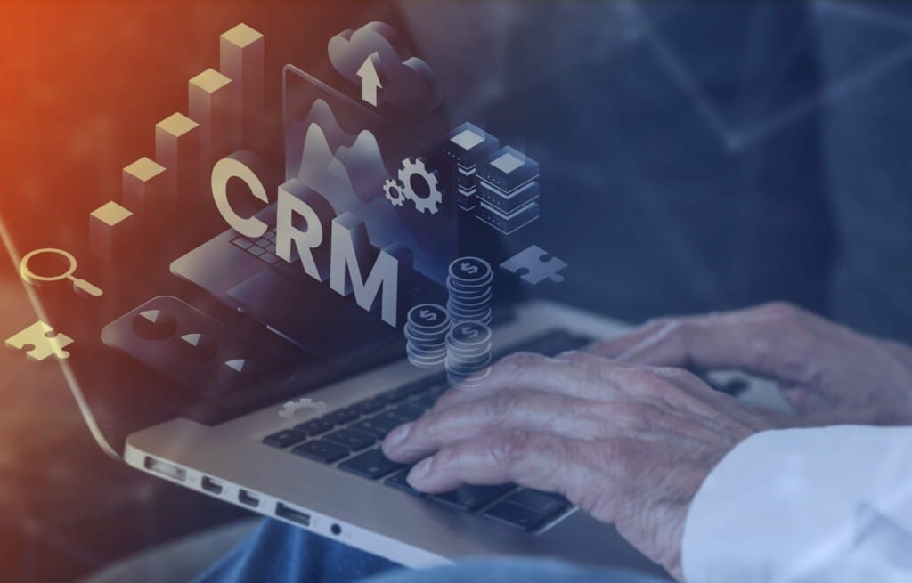 a person typing on a laptop